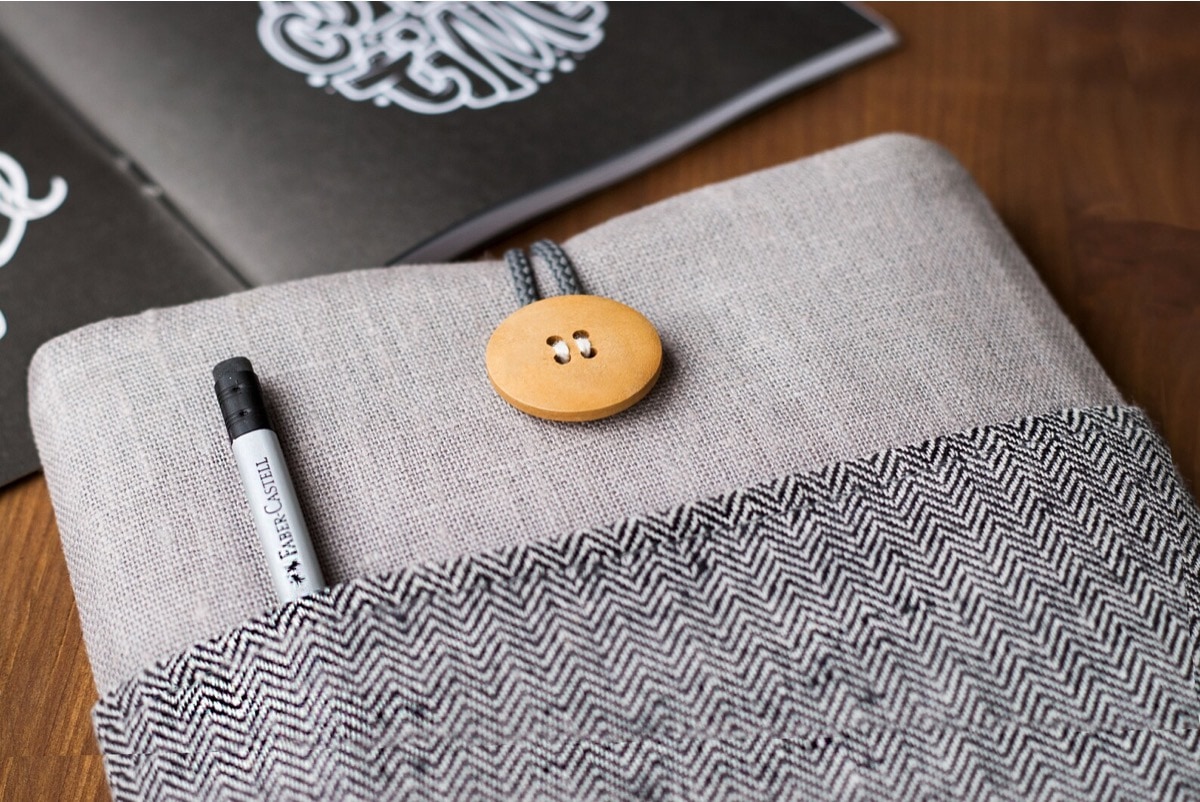 Natural cotton sleeve for Kindle Paperwhite 5 (6.8")