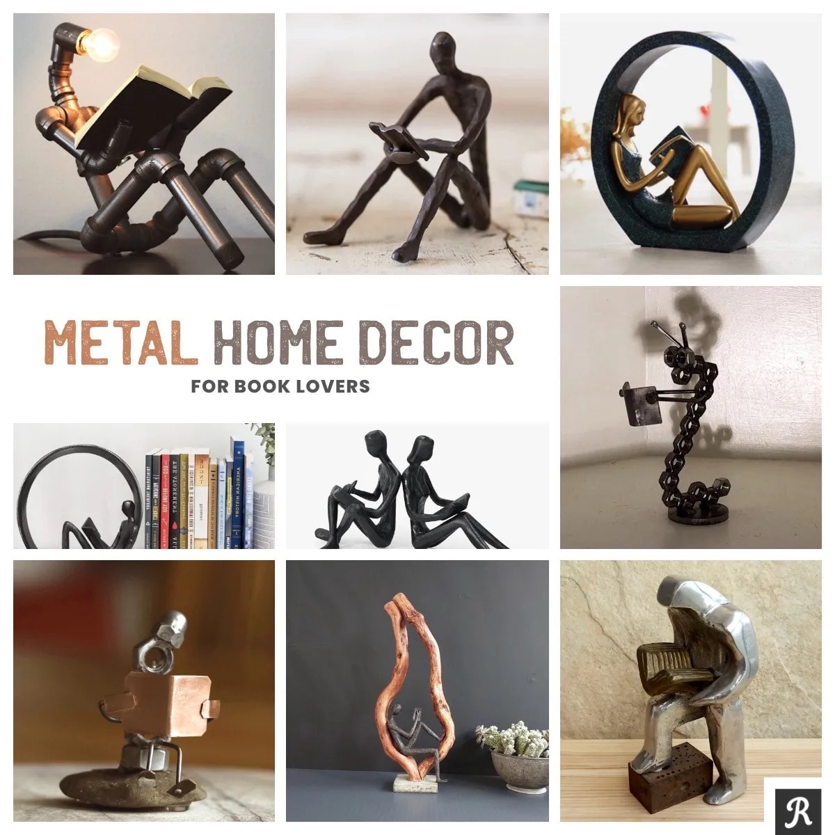 Top metal home decor metal accessories for booklovers